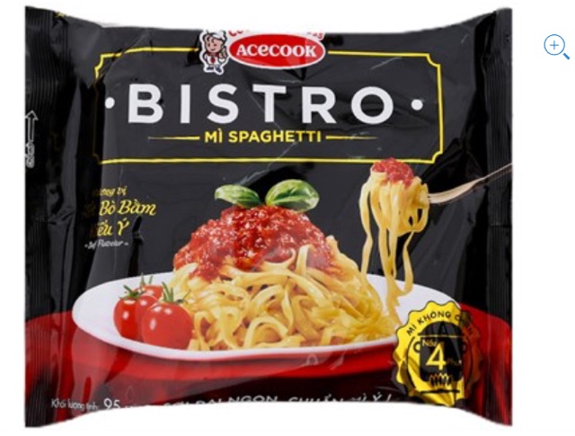 Combo 2 gói Mì Spaghetti Bistro Xốt Bò bằm gói 95g