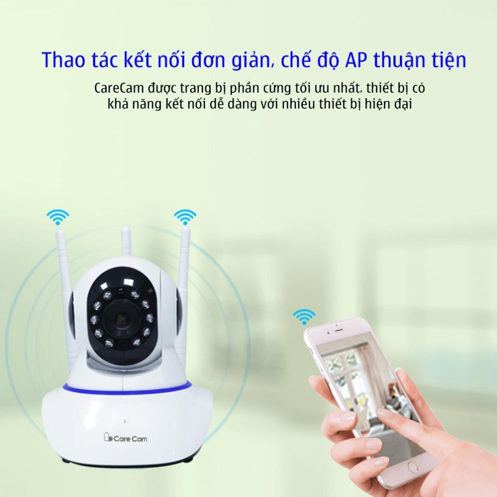 CAMERA CARECAM 3 RÂU FULL HD 1080P SIÊU NÉT- Phần mềm AI thông minh | BigBuy360 - bigbuy360.vn