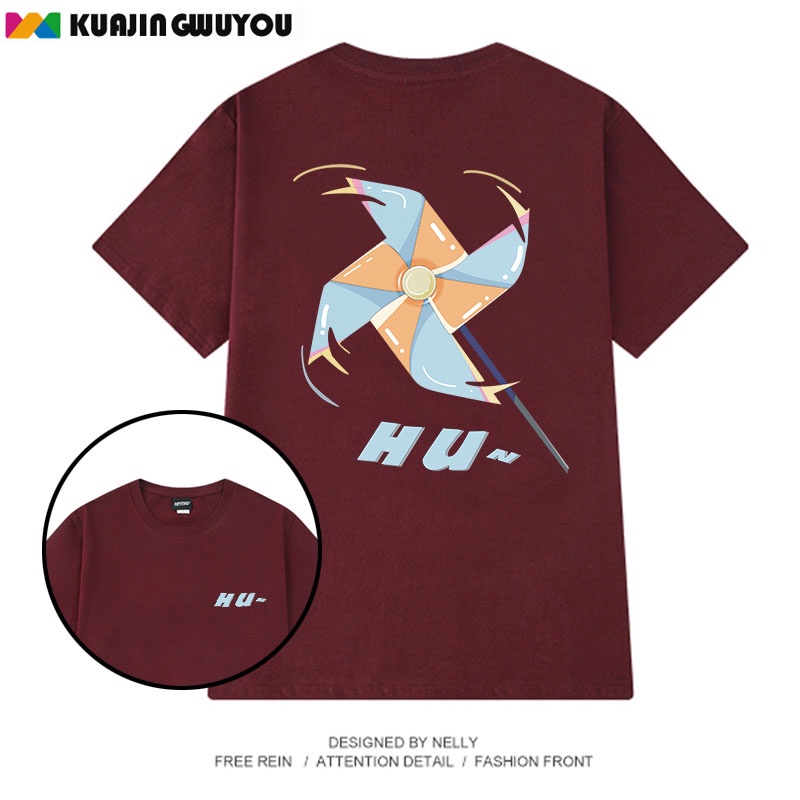 Áo Thun Tay Lỡ Cổ Tròn Dáng Rộng In Họa Tiết Đơn Giản Thời Trang Mùa Hè Size M-8XL