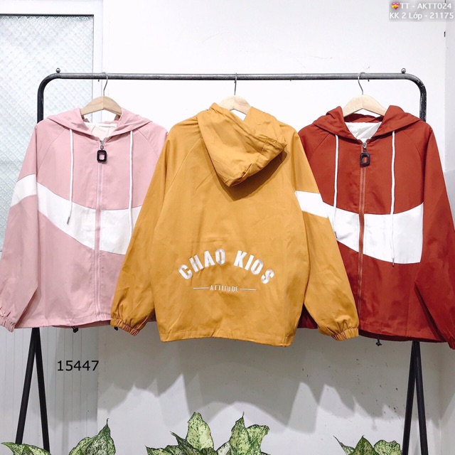 🎇𝐆𝐢𝐚́ 𝐒𝐢̉🎇 ABC Áo Khoác Kaki 2 Lớp Phối Viền Thêu Chữ #AKTT024 (Kèm Video, Hình Thật) | BigBuy360 - bigbuy360.vn