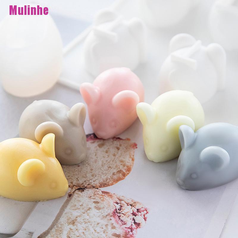 Khuôn silicone làm bánh hình chuột 3D độc đáo tiện dụng