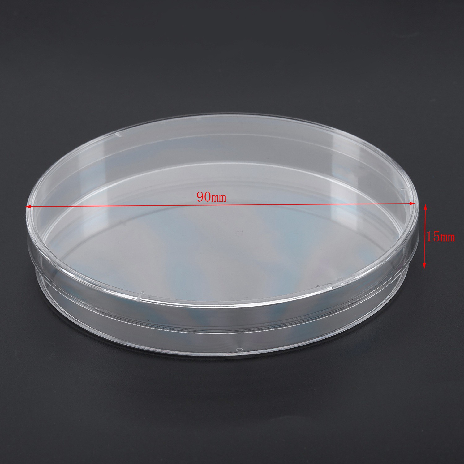 plastic Petri Dish 90 x15mm, Sterile, Pack of 10