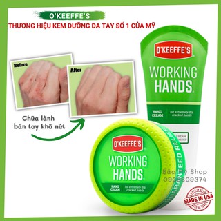 Hàng Mỹ - Mẫu Mới - Kem dưỡng da tay làm lành da khô nứt nẻ O'Keeffe's Working Hands 76g