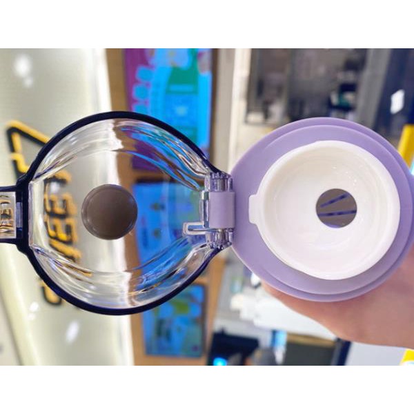 Bình Nước Thể Thao 350ml 550ml Nút Nhấn Nắp Bật Tự Động