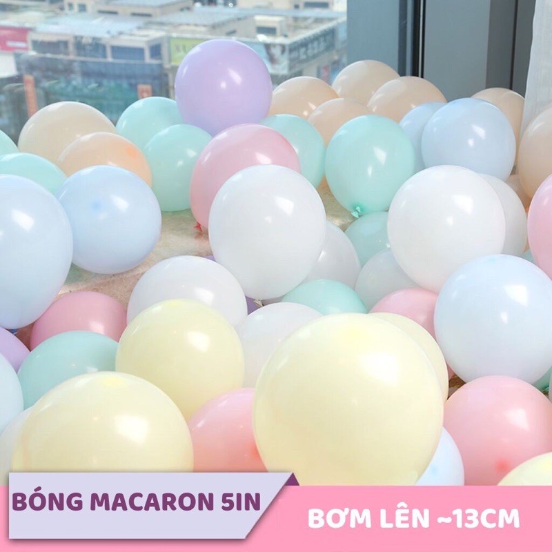 Bóng pastel 5 inch, bóng bay màu chuẩn trang trí sinh nhật, đám cưới, sự kiện, khai trương