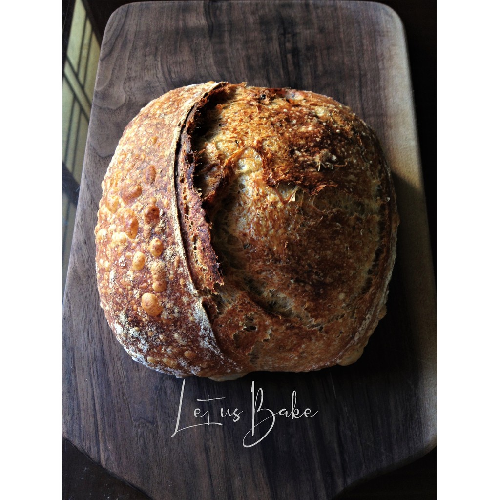 Oregano Sourdough Bread 350g - Bánh Mì Kinh Giới Tây Men Tự Nhiên