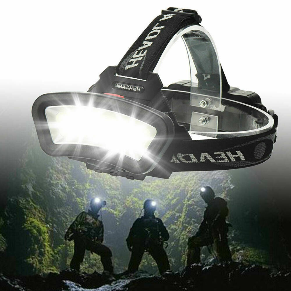 FENGLIN💐 Wide Angle COB Headlight For Fishing Caving Head Flashlight Outdoor Camping Headlamp Helmet  Lantern USB Rechargeable Waterproof 1000LM Lamp LED Night Lighting Front Flash Lights