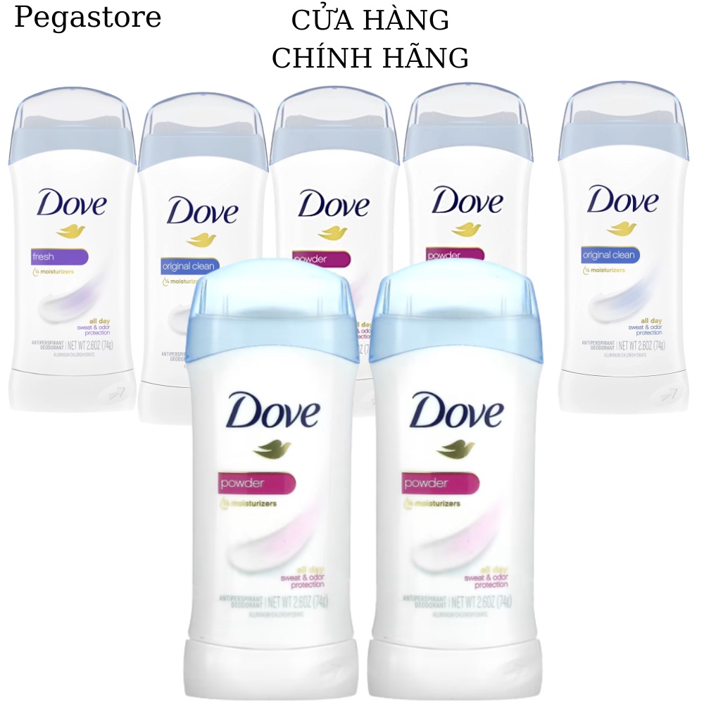 Lăn Khử Mùi Dove nữ Invisible Solid - lăn nách nữ 74g- sáp khử mùi dove - lăng nách nữ 24h