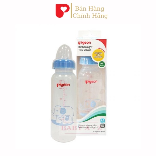 Bình Sữa Pigeon Cổ Hẹp 120ml 240ml PP Tiêu Chuẩn Bình Sữa Cho Bé Sơ Sinh Trẻ Em