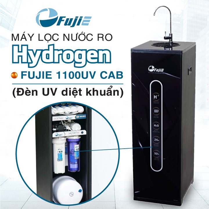 Máy lọc nước RO FujiE RO-1100UV CAB HYDROGEN (10 cấp lọc - đèn UV diệt khuẩn)