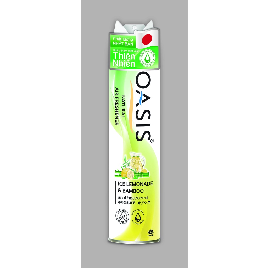 Xịt phòng OASIS Natural (nhiều lựa chọn hương) Hương thơm từ thiên nhiên