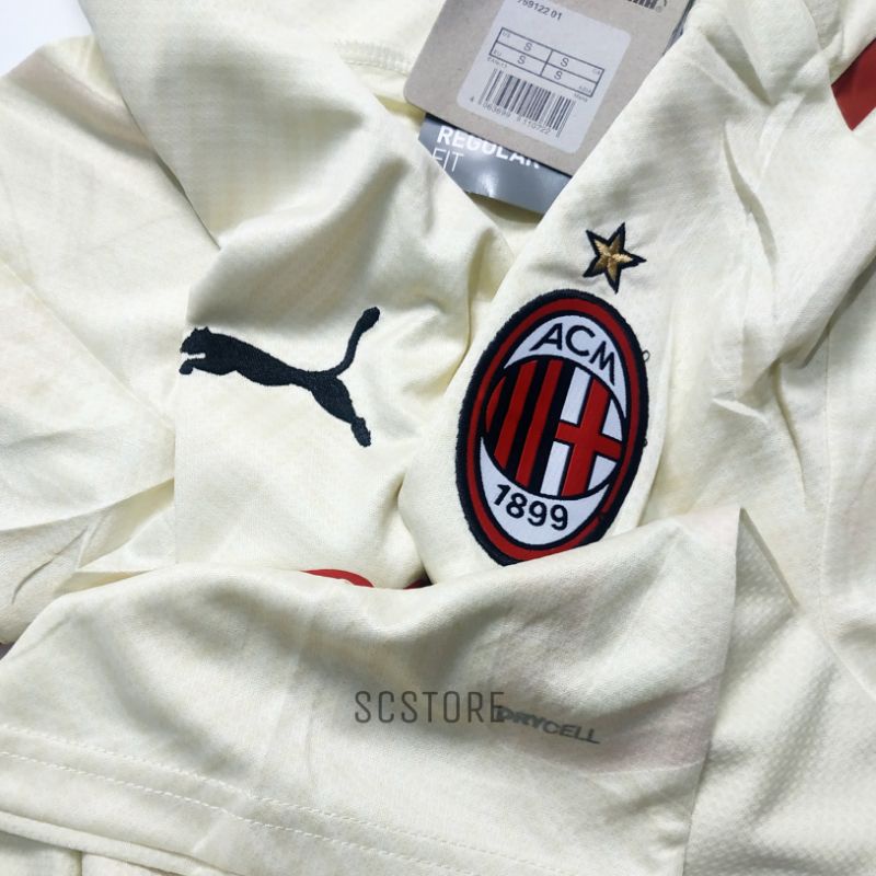 Áo thun bóng đá đội Ac Milan Away Jersey 2021/2022 hàng nhập khẩu chất lượng cao