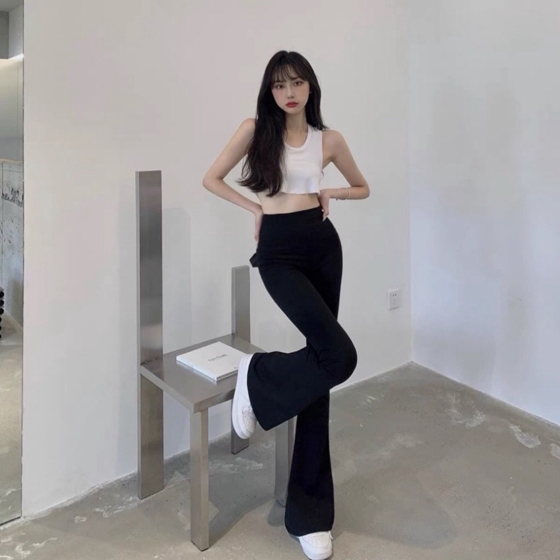 Quần Loe Vải Co Giãn Cotong