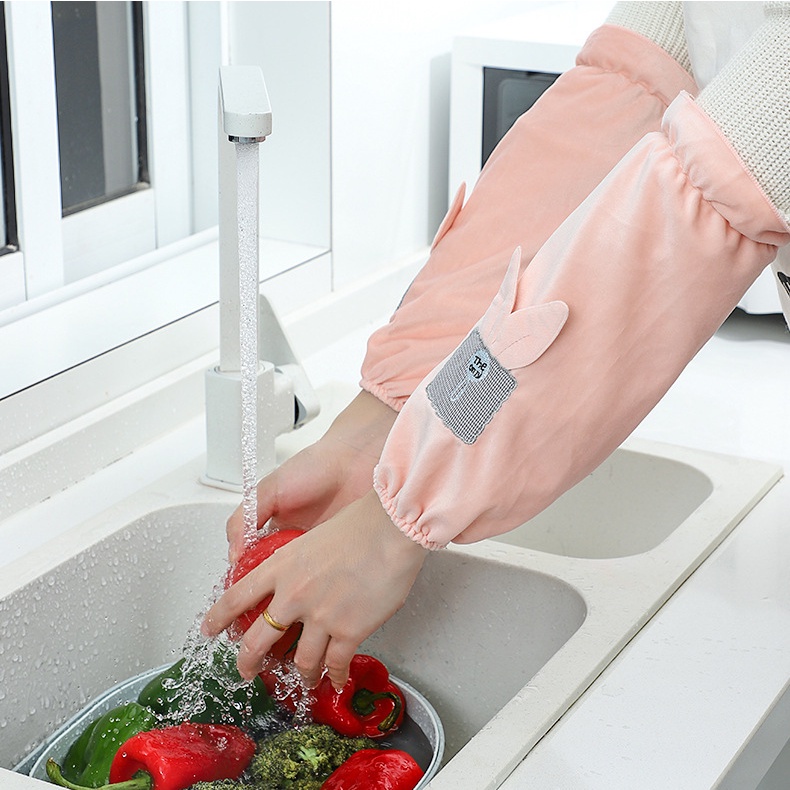 Ống Tay Áo Mở Rộng Bằng Vải Bông Dễ Thương Chống Bẩn Dành Cho Học Sinh Nam Nữ