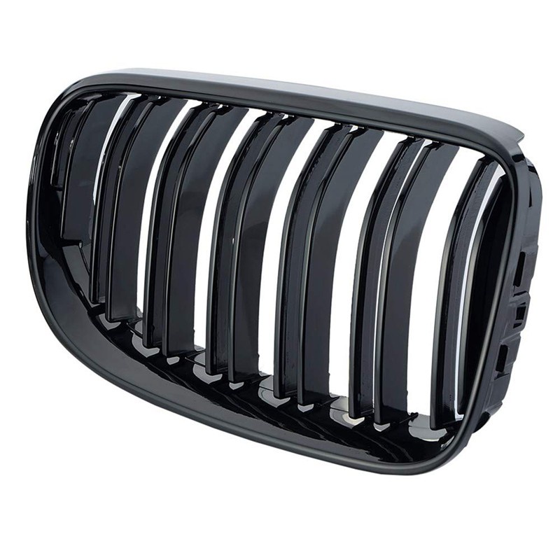 Front Bumper Center Kidney Grille Grill Replacement for 2010-2013 BMW 3 Series E92 E93 Facelift 328I 328I XDrive 335I 335I XDrive (Gloss Black)