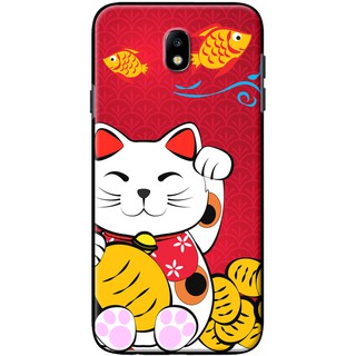 Ốp lưng Samsung J2 Pro, J3 Pro, J7 Pro in hình Mèo thần tài cá chép