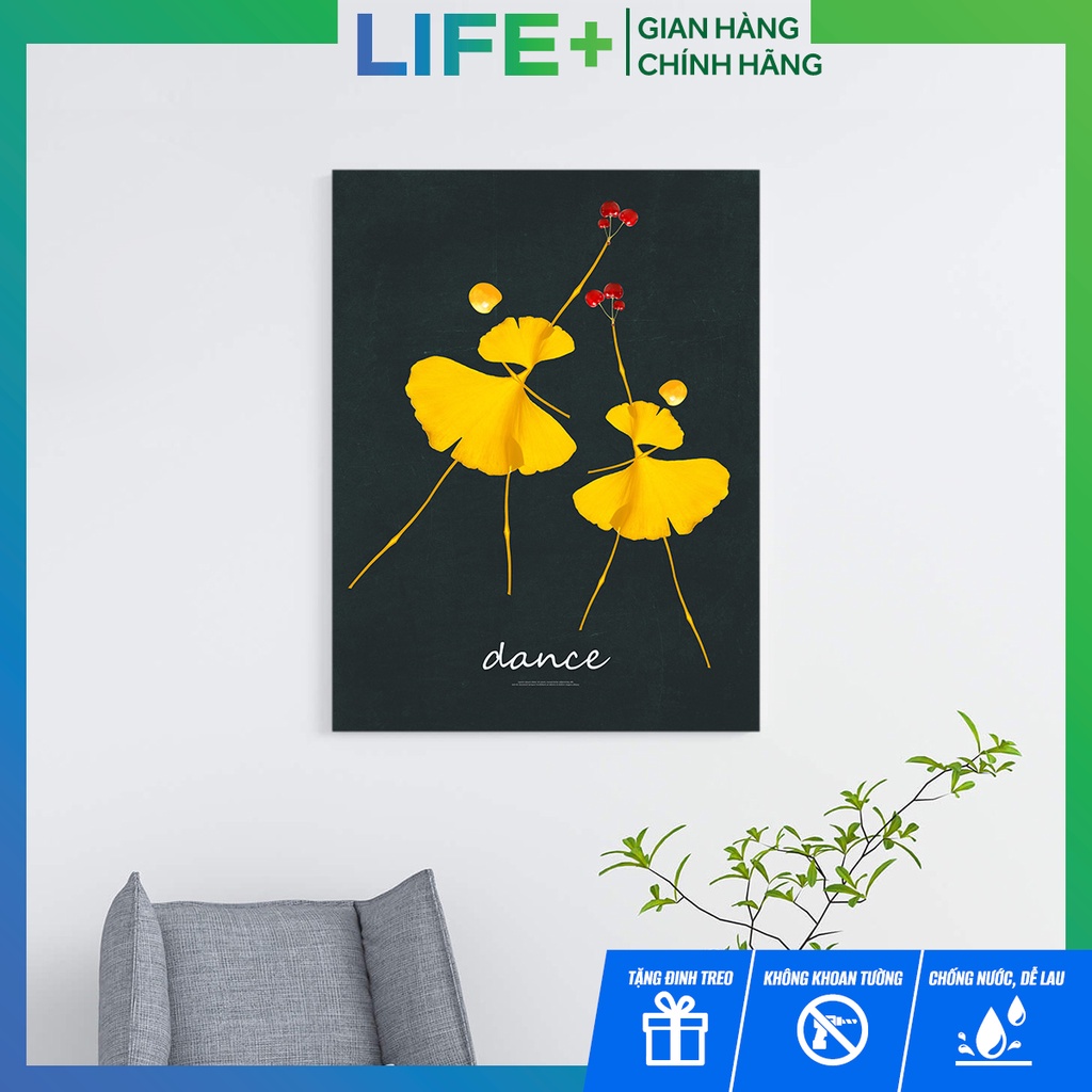 Tranh decor treo tường phòng ngủ, phòng khách chủ đề hình cô gái cách điệu bằng vải canvas cao cấp (Tặng kèm đi 3 chân)