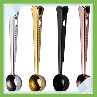 Muỗng Đo Lường Trà Cà Phê Kèm Kẹp Miệng Túi Tiện Lợi Độc Đáo