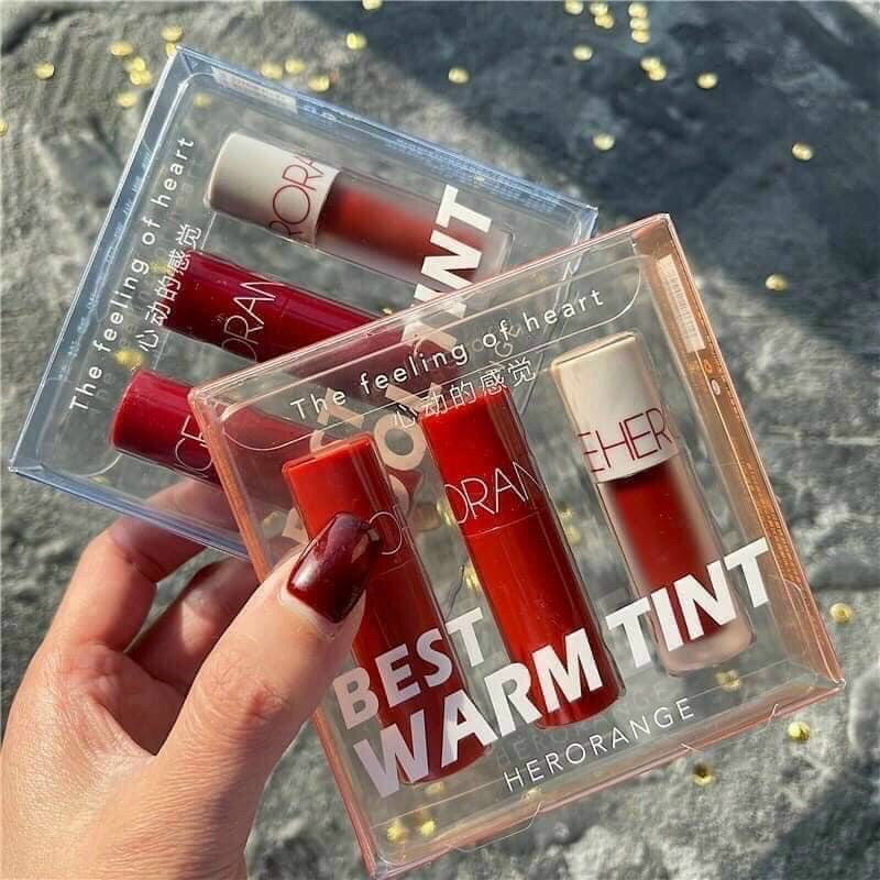 Set 3 Cây Son Kem Lì Best Cool Tint & Best Warm Tint Phiên Bản Mini Màu Siêu Đẹp Mịn Lì Lâu Trôi | BigBuy360 - bigbuy360.vn