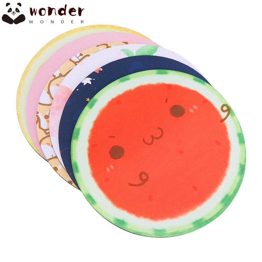 Miếng Lót Chuột Chống Trượt Hình Tròn In Hình Trái Cây