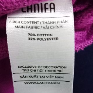 Áo nỉ nữ Canifa form rộng (449k sale 140k)