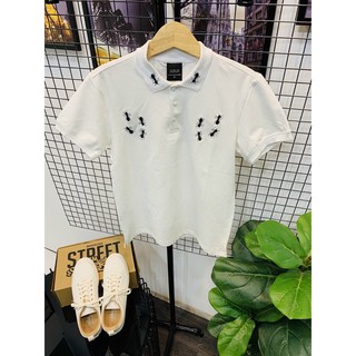 Áo thun nam vãi cá sấu thêu con Kiến