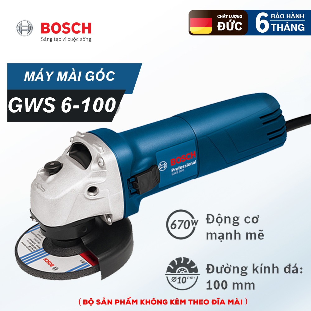 [Rẻ Vô Địch] Máy Cắt Cầm Tay Bosch 670W, Máy Mài Bosch Loại tốt - Hàng công ty chất lượng cao - Bảo hành 12 tháng