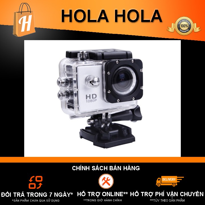 Camera hành động chống nước FullHD 1080P (Đen)