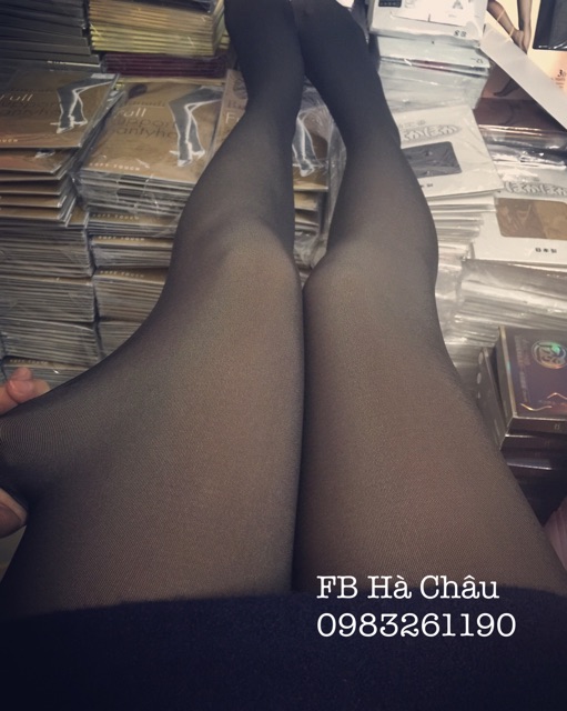 Quần tất 3D giả da Lusi đen - hàng loại 01