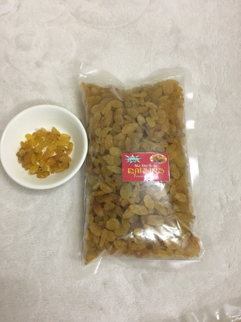 1kg Nho khô vàng Raisin Ấn độ date mới