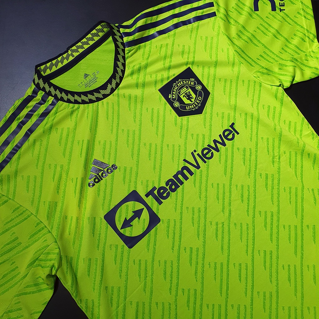 ÁO BÓNG ĐÁ MANCHESTER UNITED XANH CHUỐI SÂN KHÁCH MẪU BA 22/23 – HÀNG THÁI LAN – BẢN PLAYER S.F – CHUẨN ÁO ĐẤU CẦU THỦ
