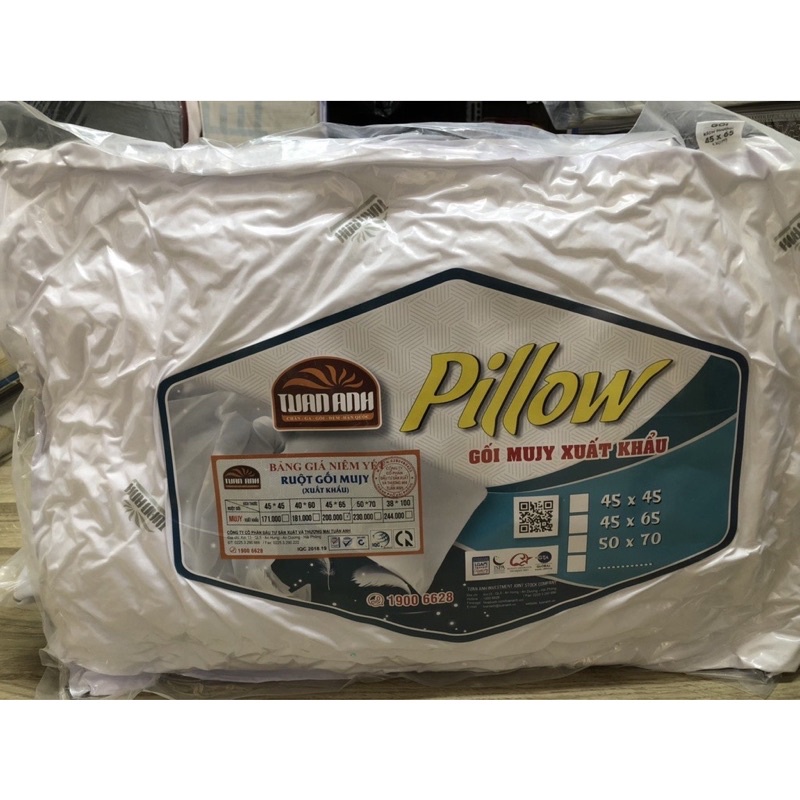 Gối Kim Cương ĐỆM KHANG DUY 45X65 - Gối Đầu Sợi Bông Cao Cấp Êm Ái Mang Lại Giấc Ngủ Sâu Và Thoải Mái