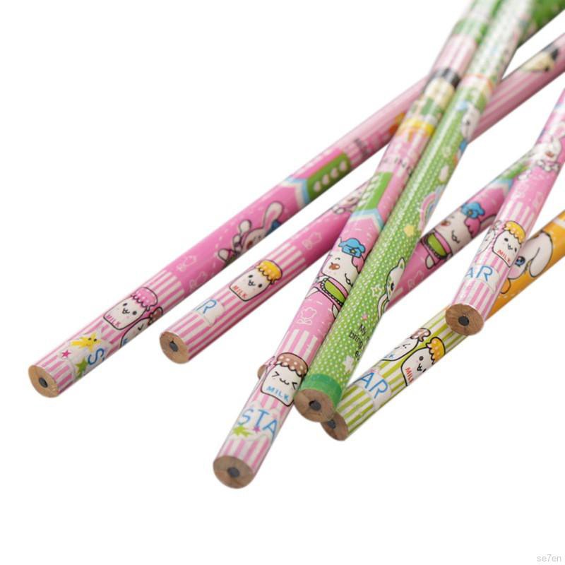 Bút chì tròn bằng gỗ đáng yêu cho bé