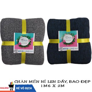 [HÀNG MỚI VỀ] Chăn Mền Nỉ Len Dầy Thái Lan –   HALIDO – Kích thước 1m6x2m  – Trọng lượng 250-600gr - Mềm, mịn, mươt
