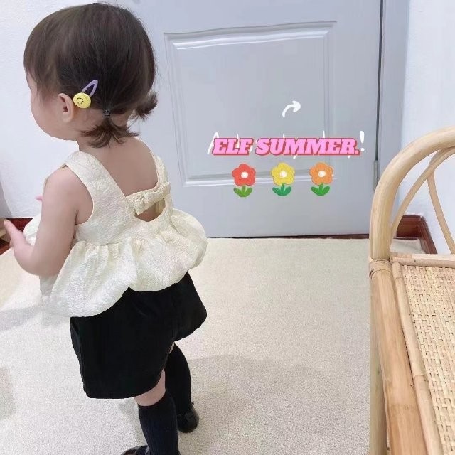 Áo Hai Dây Hở Lưng Đính Nơ Phong Cách Hàn Quốc Cho Nữ