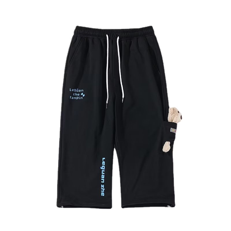 Quần ống rộng In Họa Tiết Hoạt Hình Phong Cách Hàn Quốc Thời Trang Cho Nam Size S-3XL