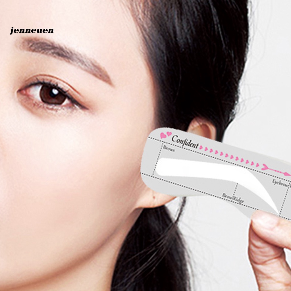 [Hàng mới về] Bộ khuôn kẻ lông mày siêu mỏng nhiều kiểu dáng khác nhau dành cho nữ
