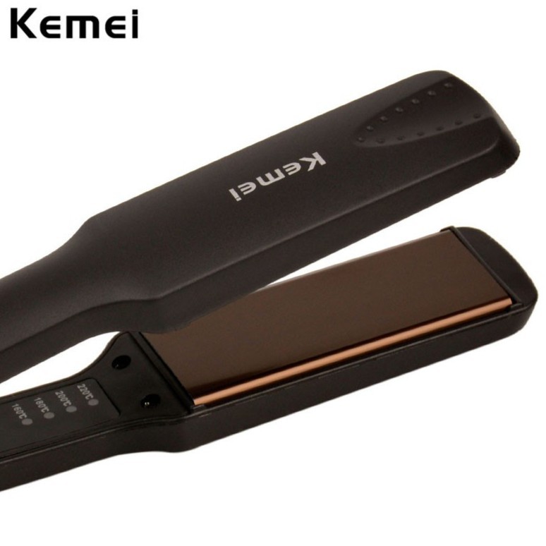 Máy là tóc bản to thông khí 4 mức nhiệt KEMEI PRO KM329-TT&amp;GĐ