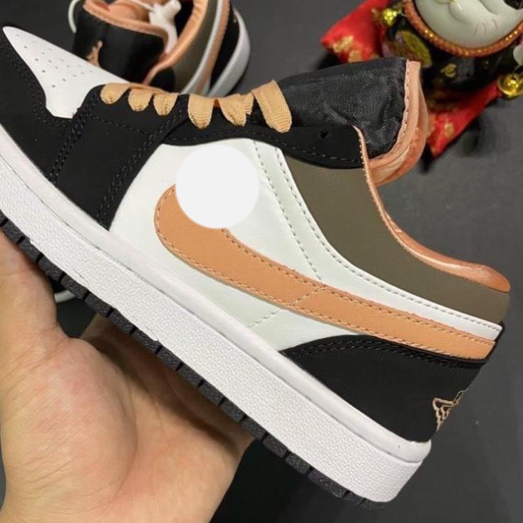 [ TẶNG Tất Cao Cấp ] ZinVG Giày jordan 1 hồng đào cổ thấp siêu đẹp dành cho nam nữ, giày jd Cổ Cao Hot Trend
