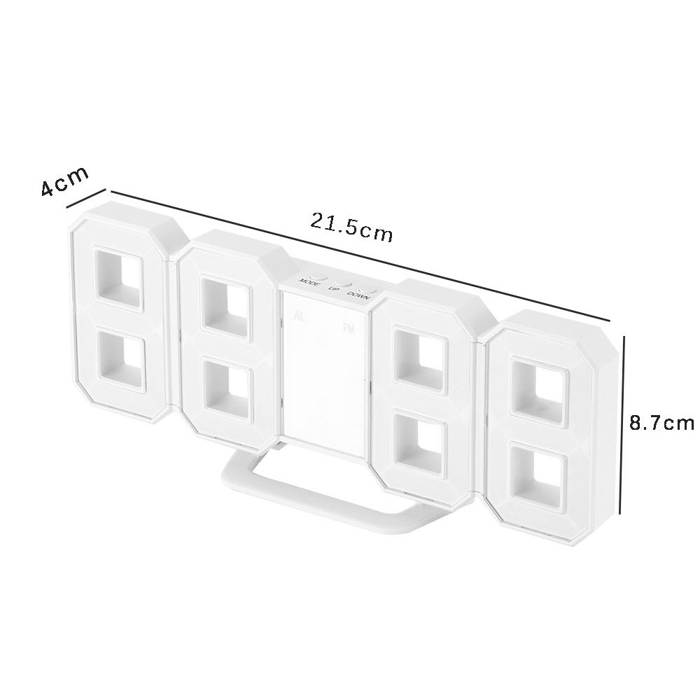 Đồng hồ led điện tử treo tường thiết kế 3d chuyên dùng trang trí nhà ở