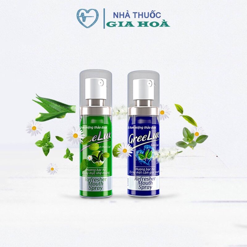 Xịt thơm miệng thảo dược Greelux - Dược phẩm Hoa Linh