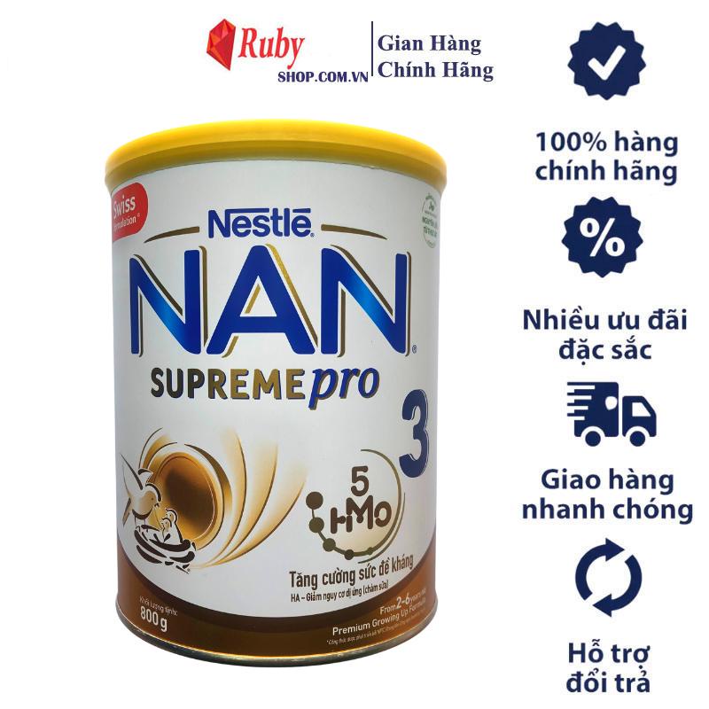 Sữa bột Nan Supreme Pro 3 (800g) mẫu mới