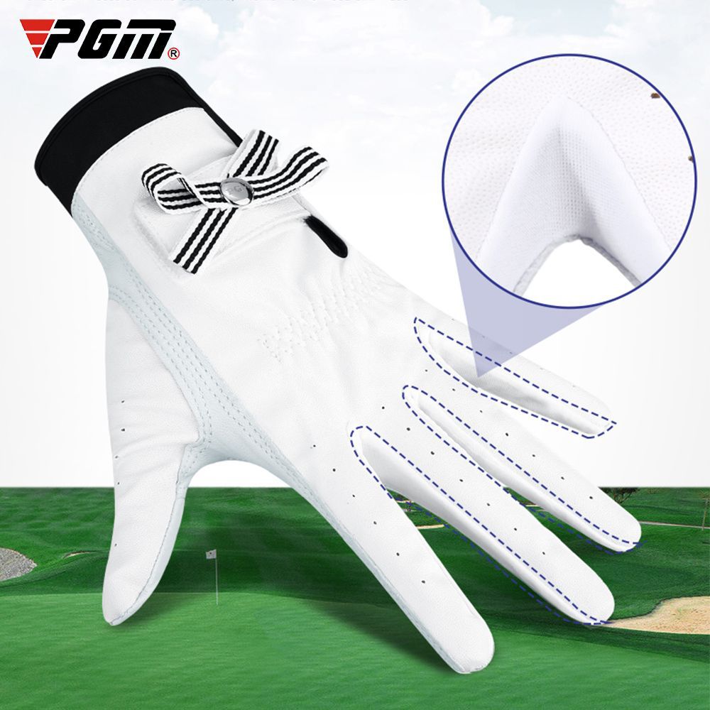 1 Đôi Găng Tay Da Cừu Thoáng Khí Chống Trượt Cho Nữ Chơi Golf