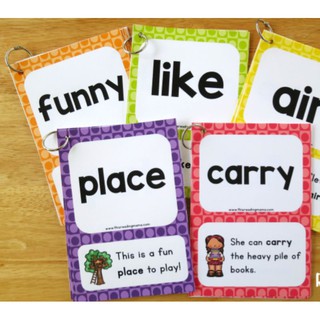 Bộ flash card 250 từ sigh word