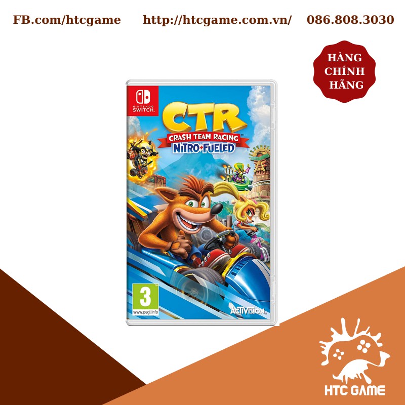 Thẻ game Crash Team Racing Nitro-Fueled - Game Nintendo Switch