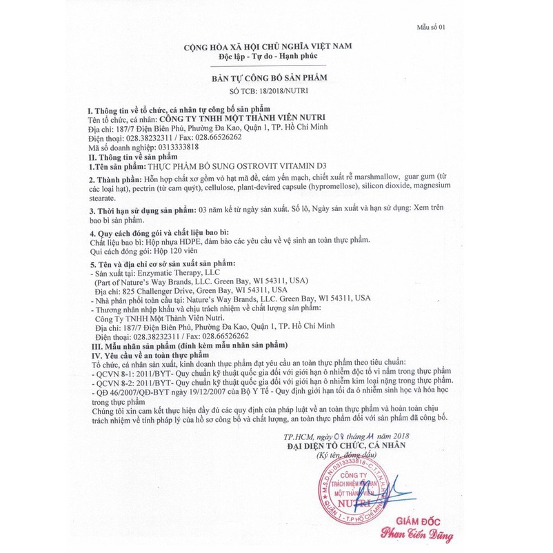 Viên Uống OstroVit - Vitamin D3 5000IU  - Hỗ Trợ Tăng Cường Sức Khỏe Xương Khớp Chính Hãng