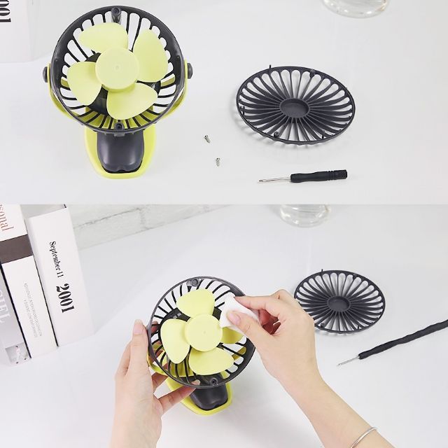 Quạt kẹp sạc Yoobao mini cầm tay di động 6400MAH, xoay 360 độ, 3 cấp độ gió- HÀNG CHÍNH HÃNG (TẶNG KÈM HỘP) | BigBuy360 - bigbuy360.vn