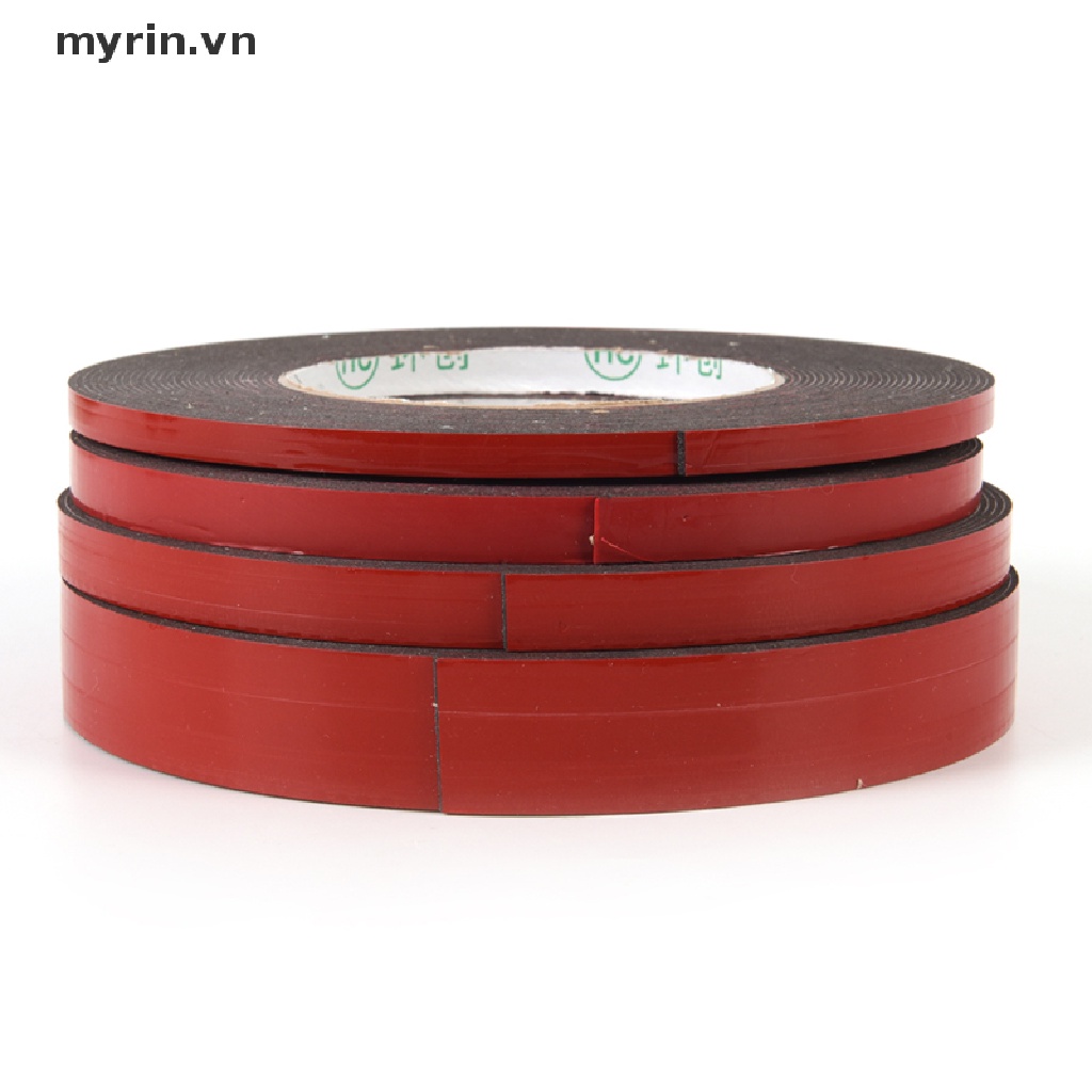 Cuộn Băng Keo Hai Mặt 10M Siêu Dính Màu Đỏ