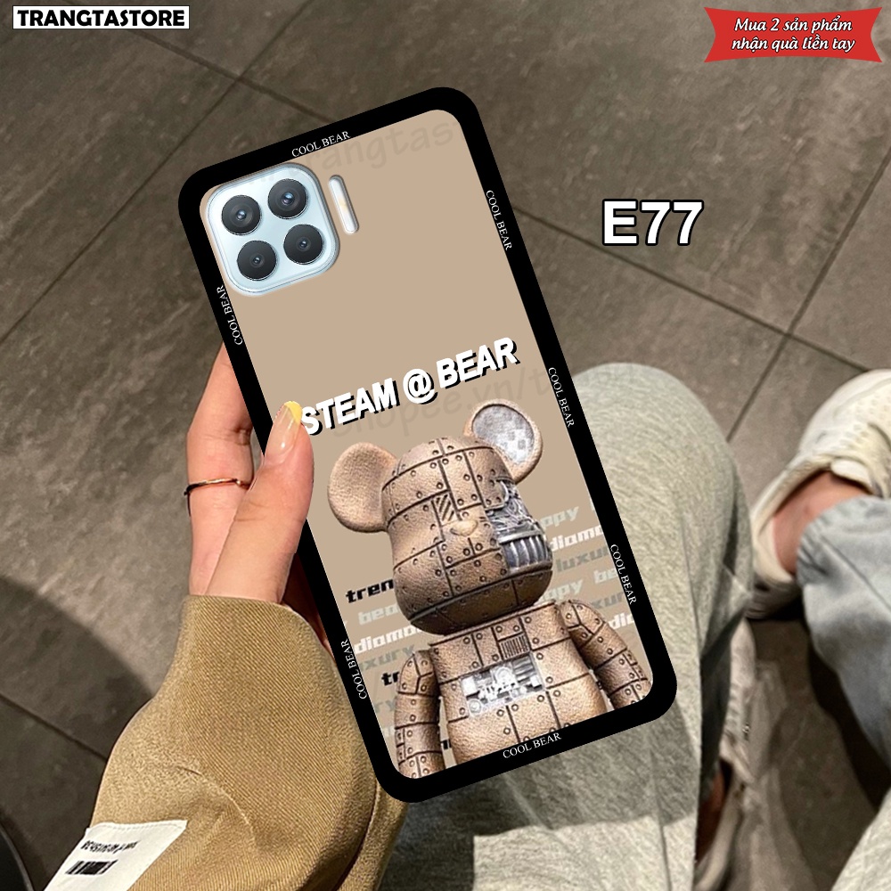 Ốp Oppo A73 / A93 in hình gấu Bearbrick,Metal Style,Doremon siêu dễ thương chất lượng