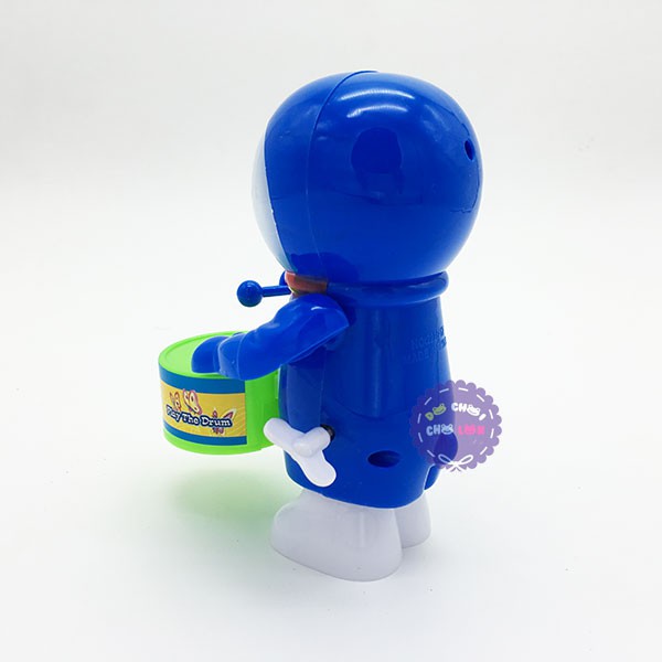 Đồ chơi Doraemon đánh trống vặn cót bằng nhựa
